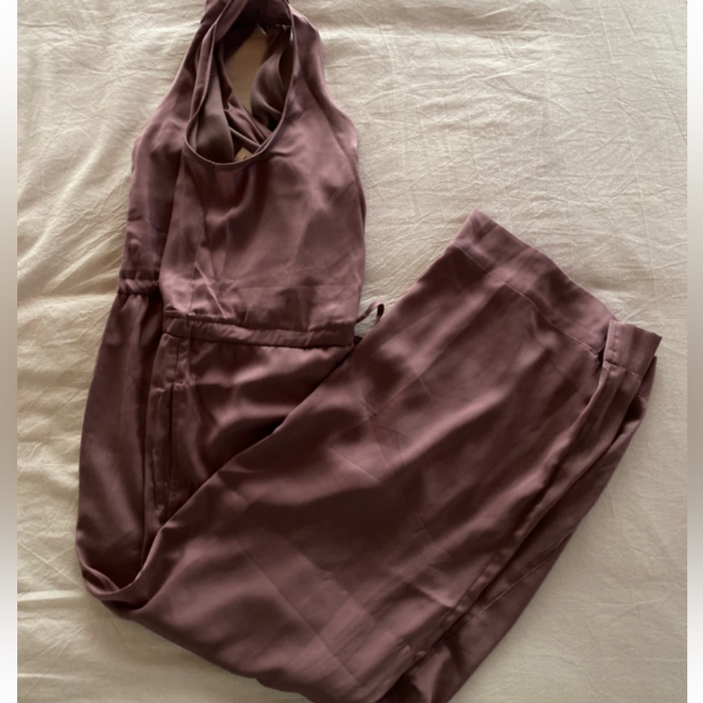 Washable satin romper